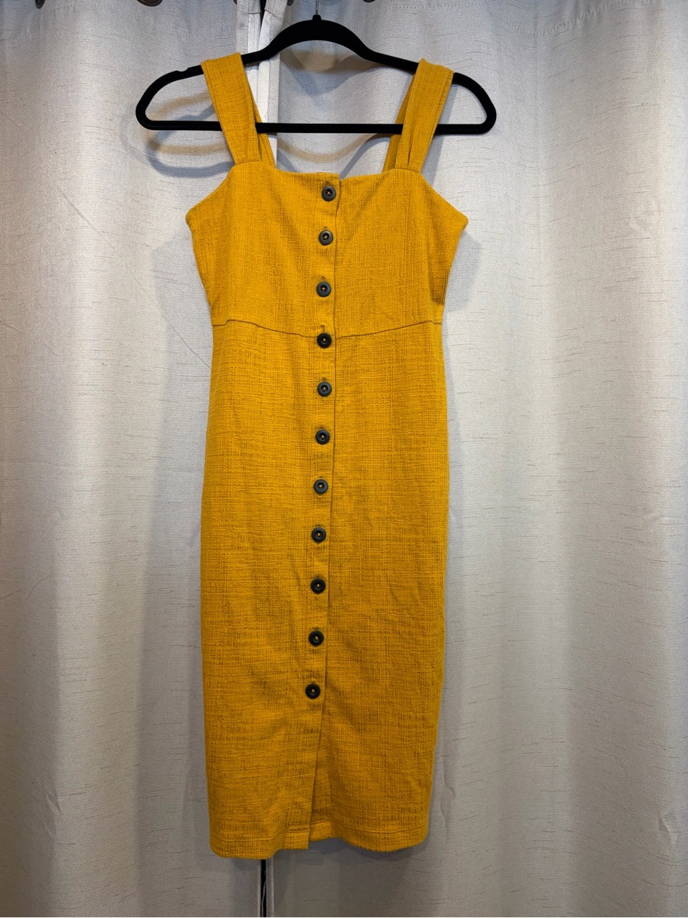 Madewell Button-Front Midi Dress